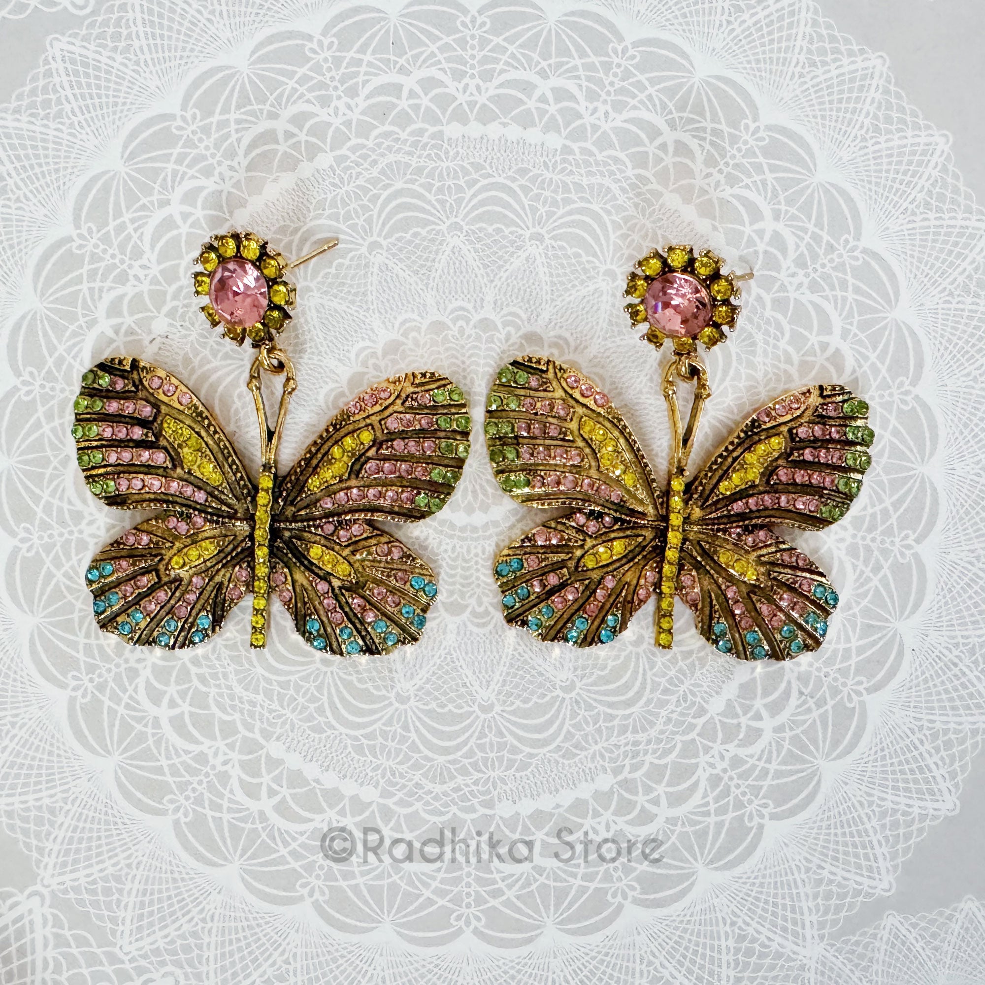 Large Butterfly- Earrings