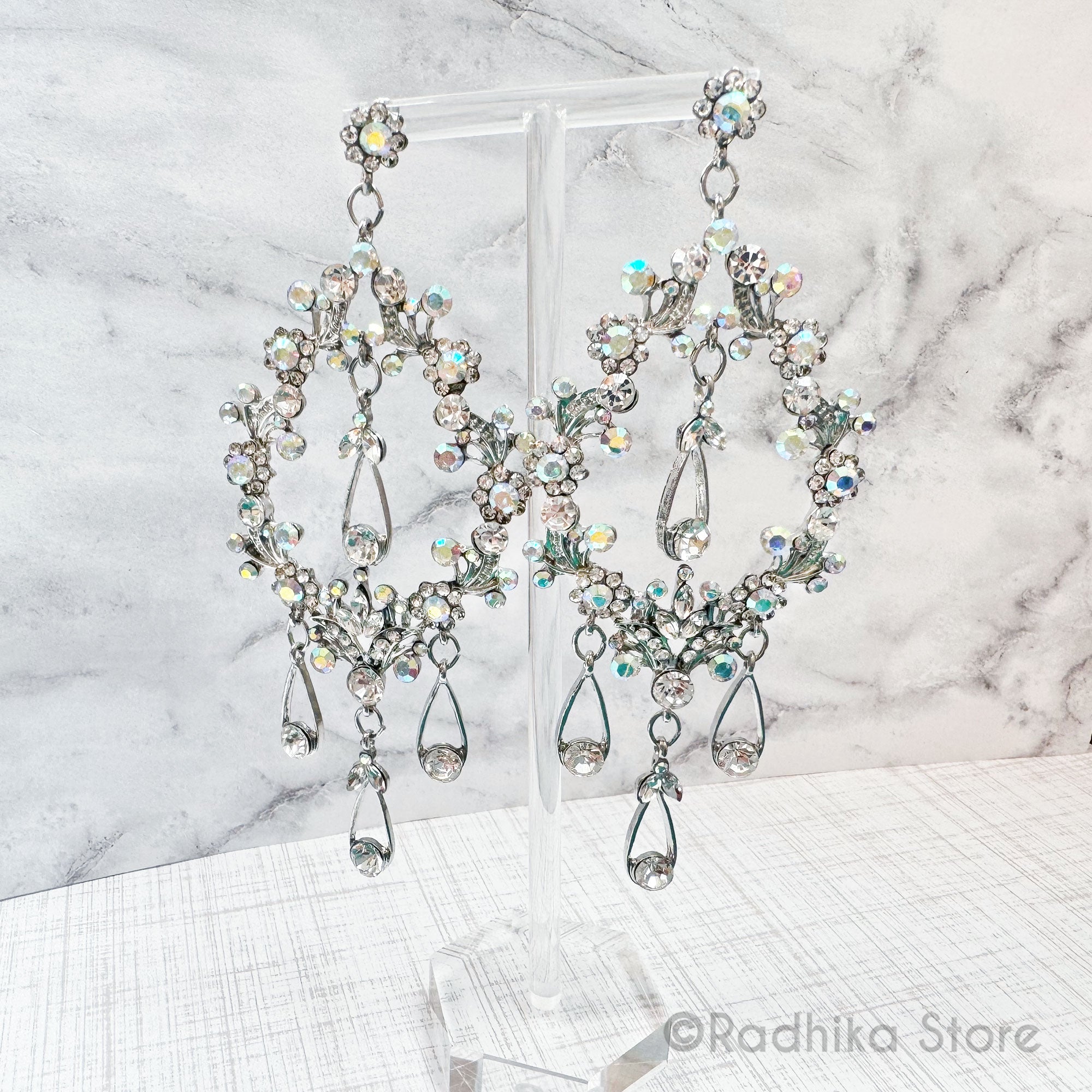 Crystal Temple Chandelier -  Earrings