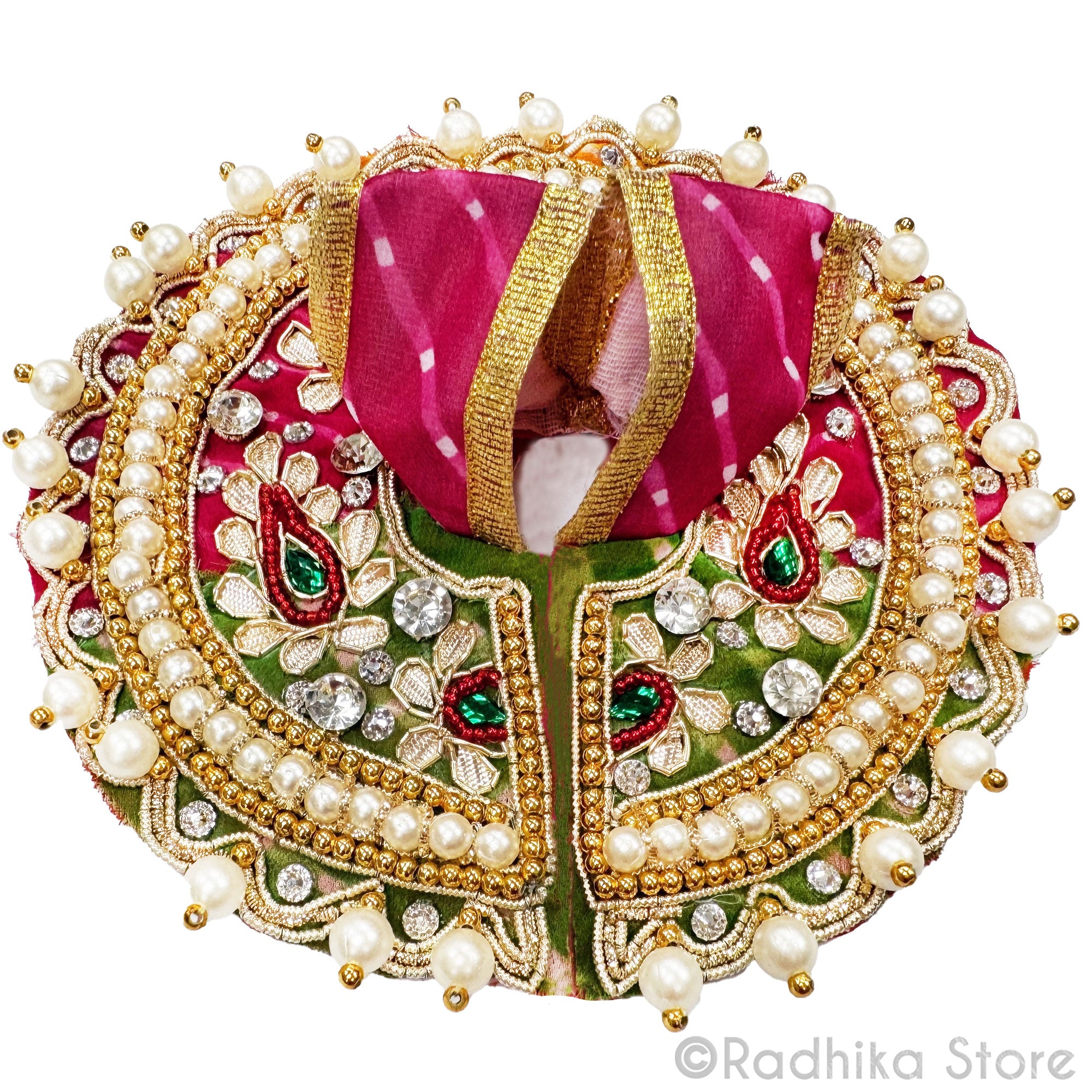 Rajasthan Gopal - Red and Green - Laddu Gopal Outfit