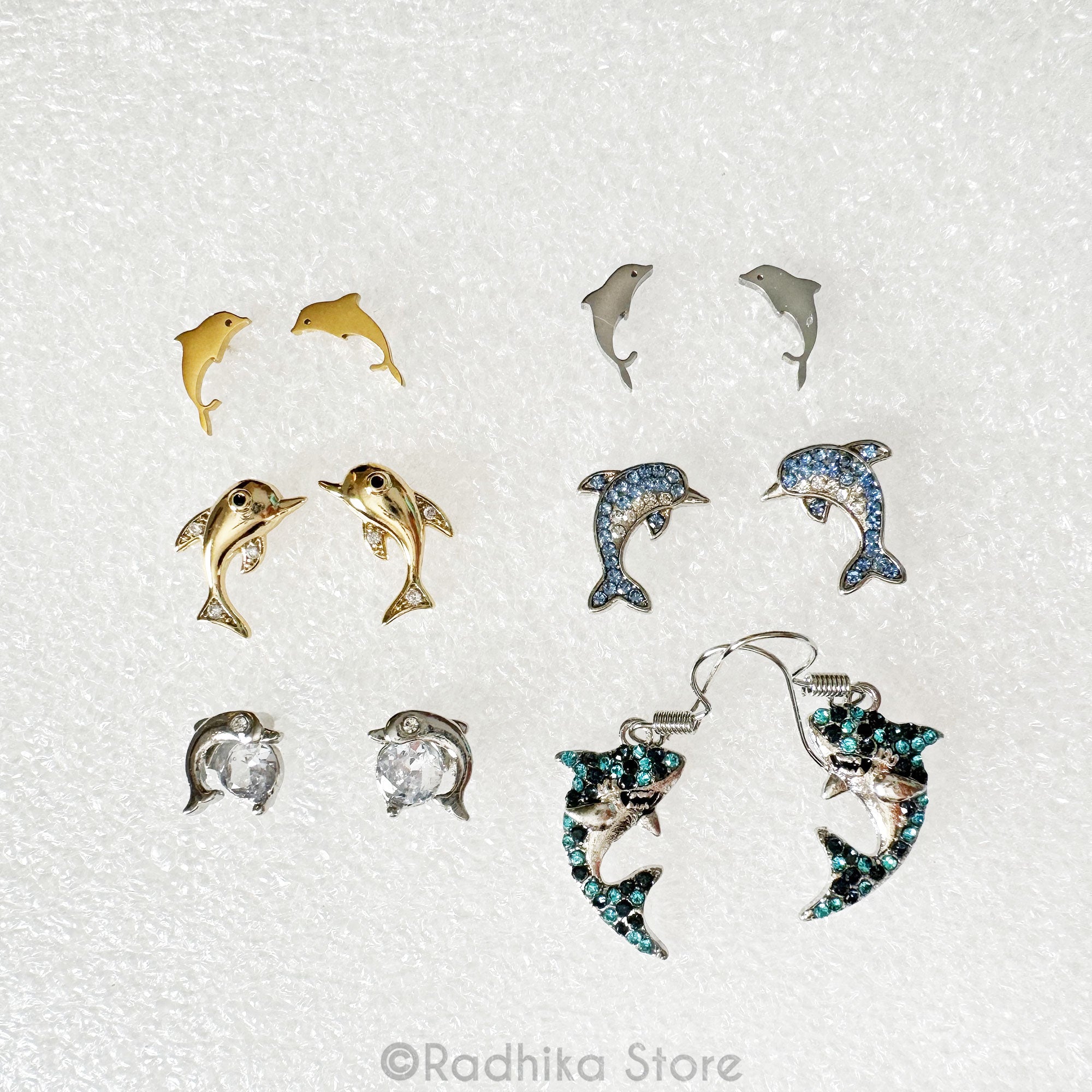 Krishnas Shark Shaped Earrings - Earrings