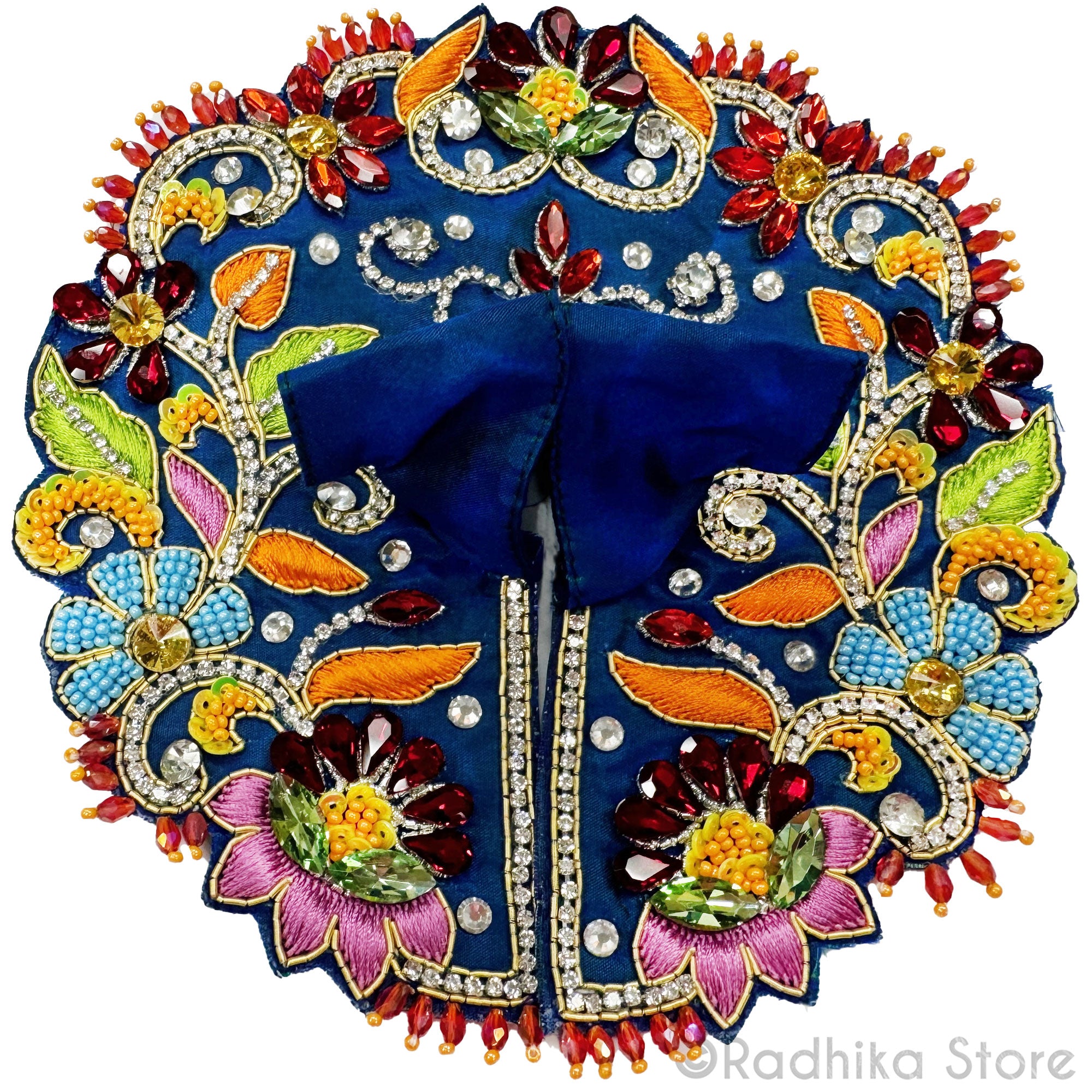 Surabhi Kund Lotus - Dark Blue - Laddu Gopal Outfit