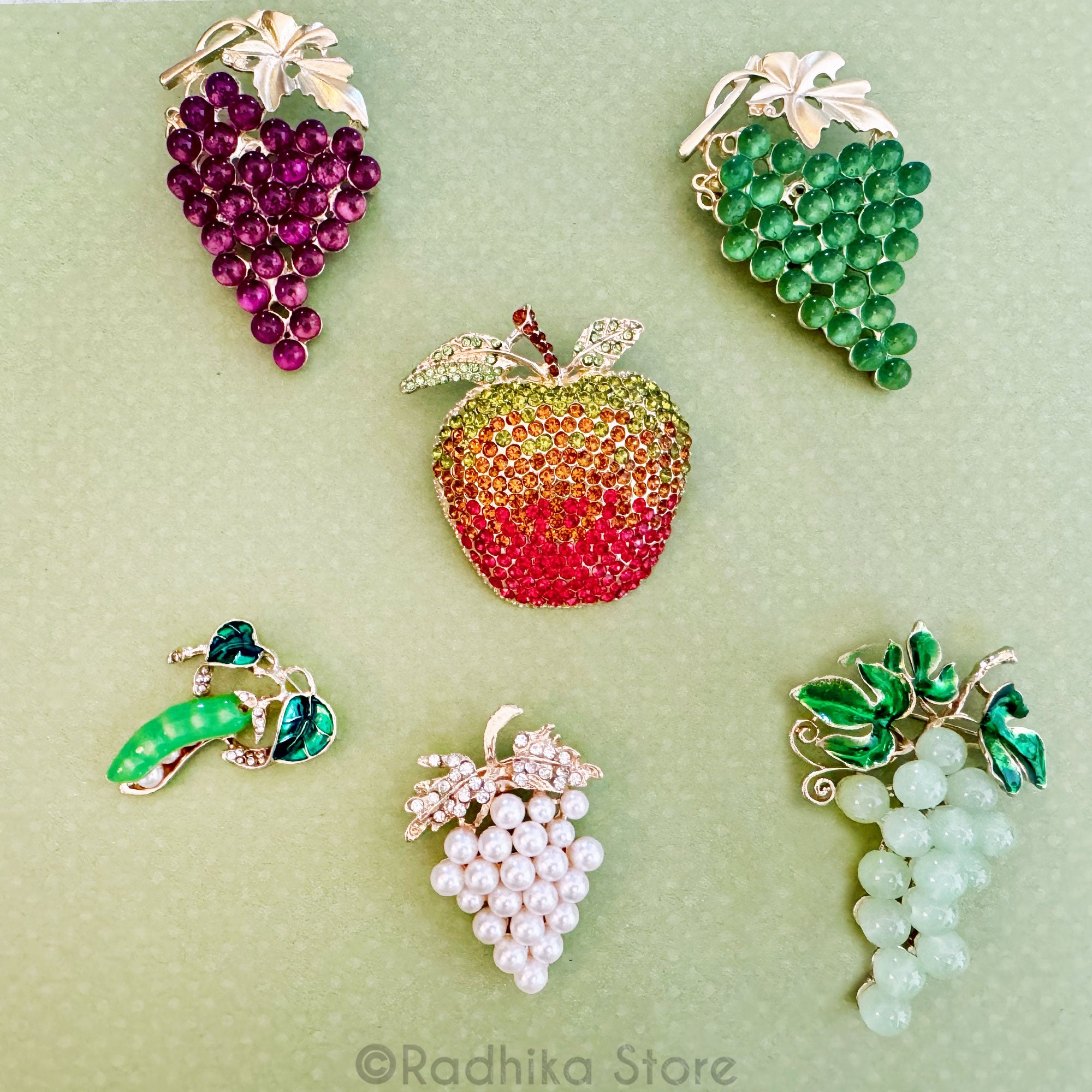 Vrindavan Fruits - Pendants-(Pins)